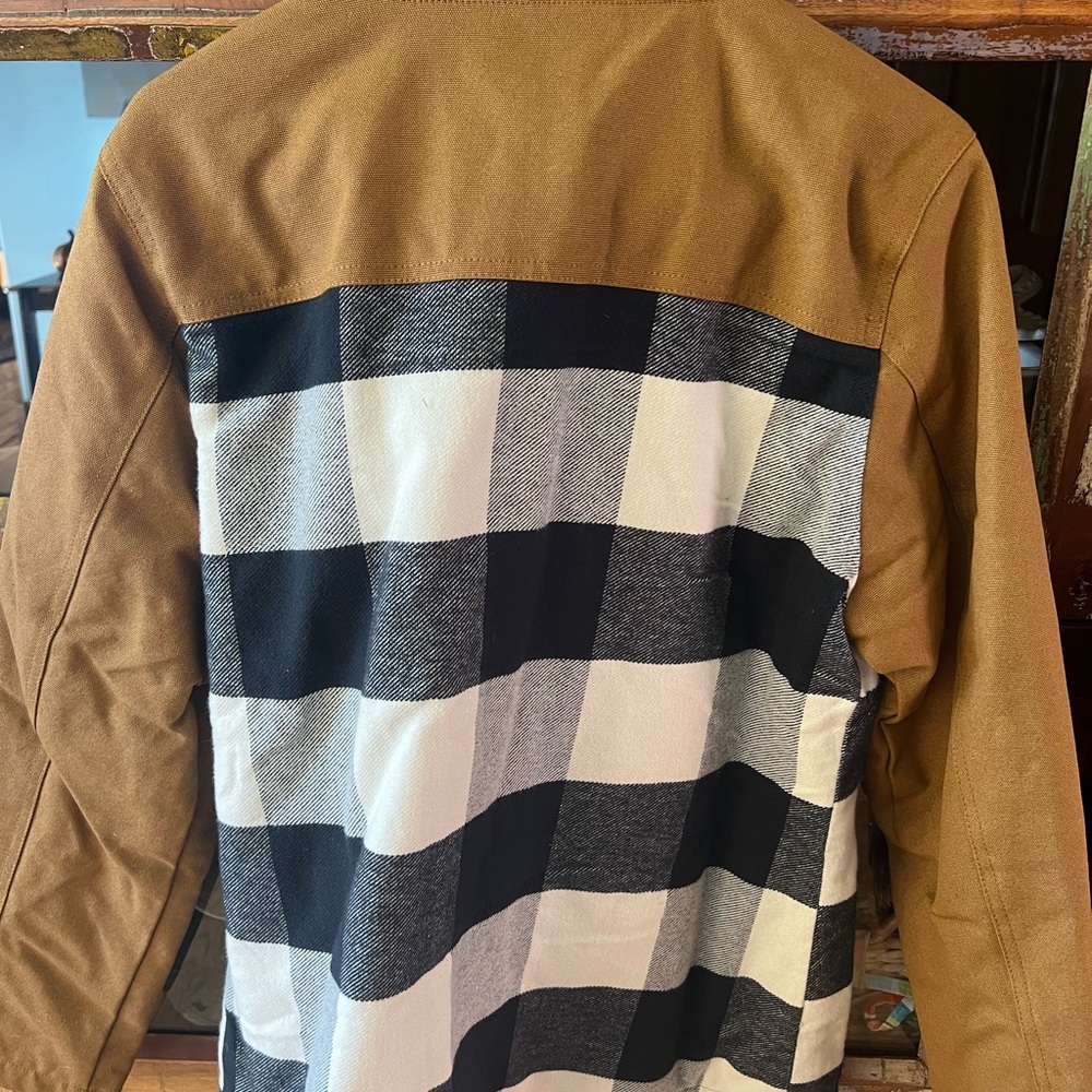 Brand new, never worn jacket, size large but fits more like medium.